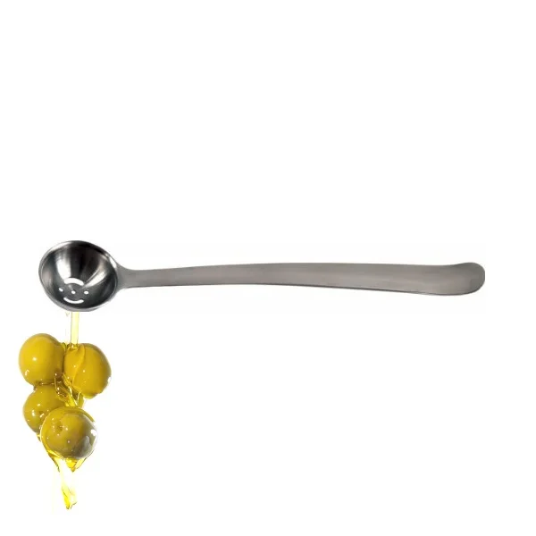 

New Stainless steel Olive Scoop Colander Long handle Capers Draining Spoon Jar Serving Tools Olives Strainer Cutlery Drainer
