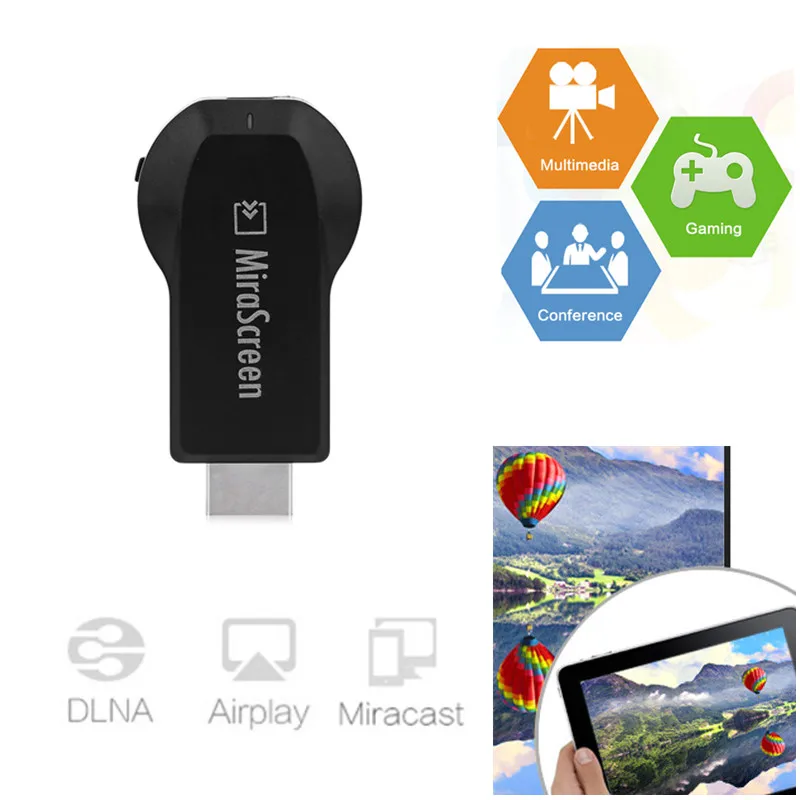 Mirascreen MX DLNA Airplay WiFi Дисплей Miracast ТВ ключ HDMI приемник Мини Android ТВ Придерживайтесь Full HD