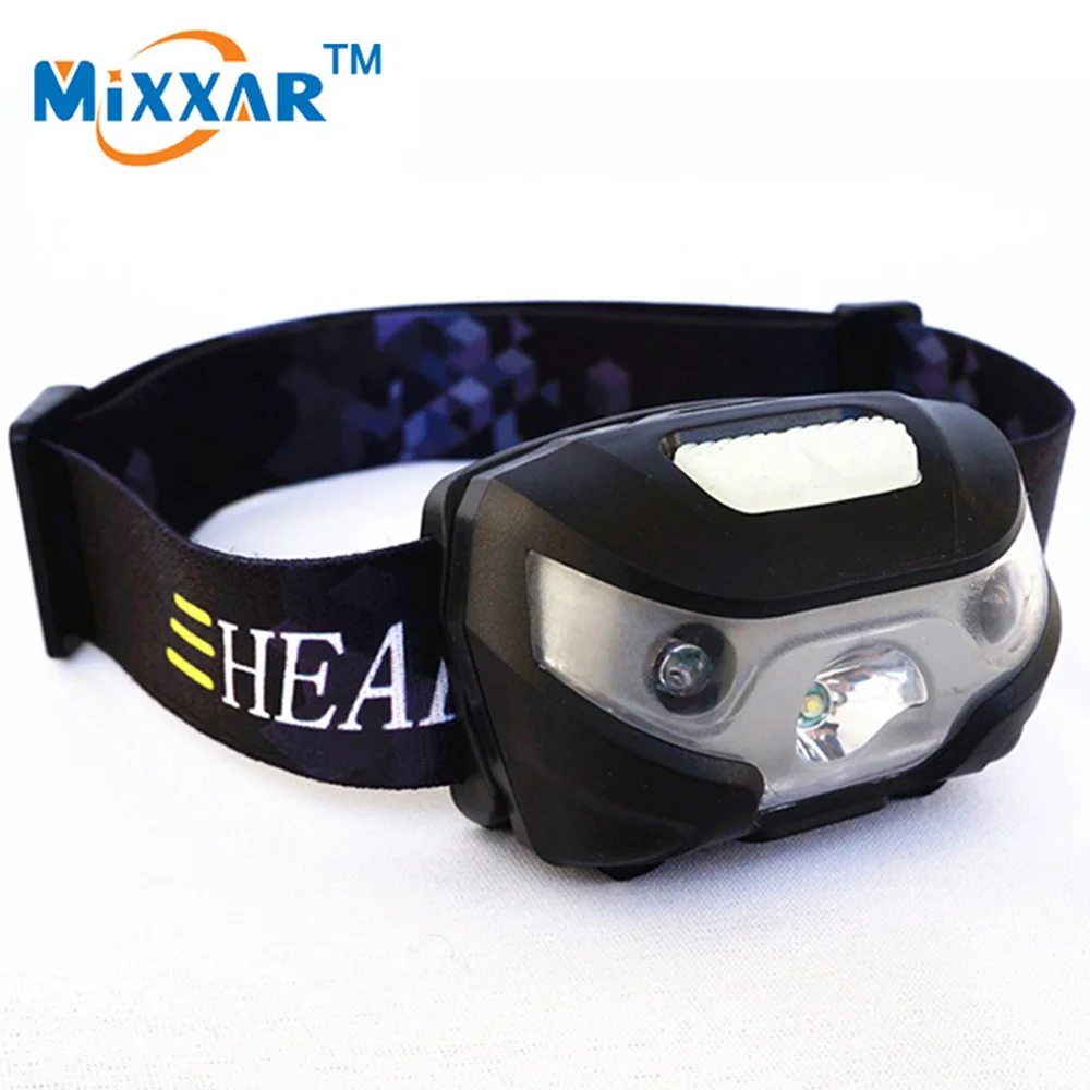 LED Headligh 4000Lm Body Motion Sensor Headlamp Rechargeable Outdoor
