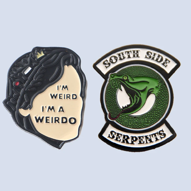 

Riverdale Snake Enamel Pin Brooch Cosplay Props Alloy Women Men Party Jughead Badge Accessories