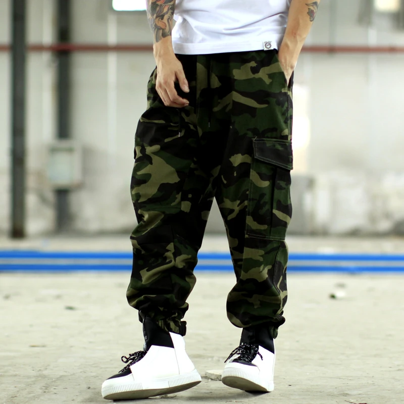 

2022 Fashion Men's Camouflage Pants Hiphop Rothco Men Pencil Pant Baggy Loose Trousers Plus Size Beam Mouth Pants Bottoms