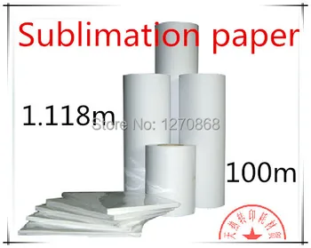 

100gsm Sublimation Paper In Roll Size 44'' 1118mm *100m