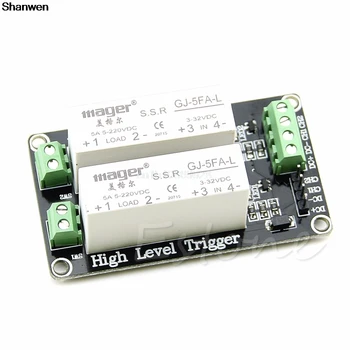 

2 Channel SSR Solid State Relay High-low trigger 5A 5v12v For Arduino Uno R3