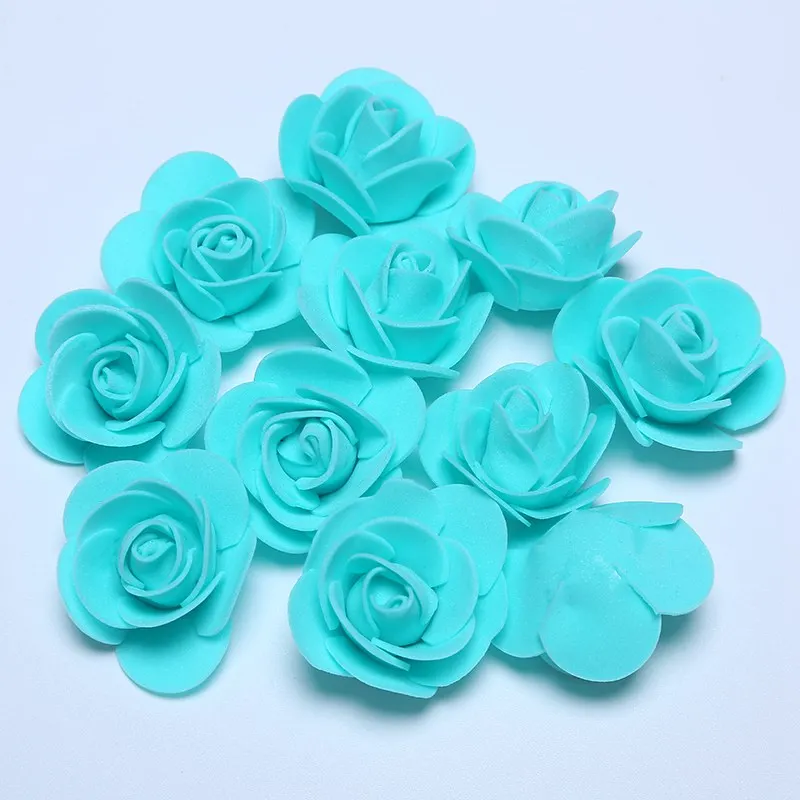 100pcs Tiffany Blue 1 шт. моделирование пены медведь пенополистирол пенопласт белые авторские шары для DIY украшения рождественской вечеринки Подарки - Цвет: 100pcs Tiffany Blue
