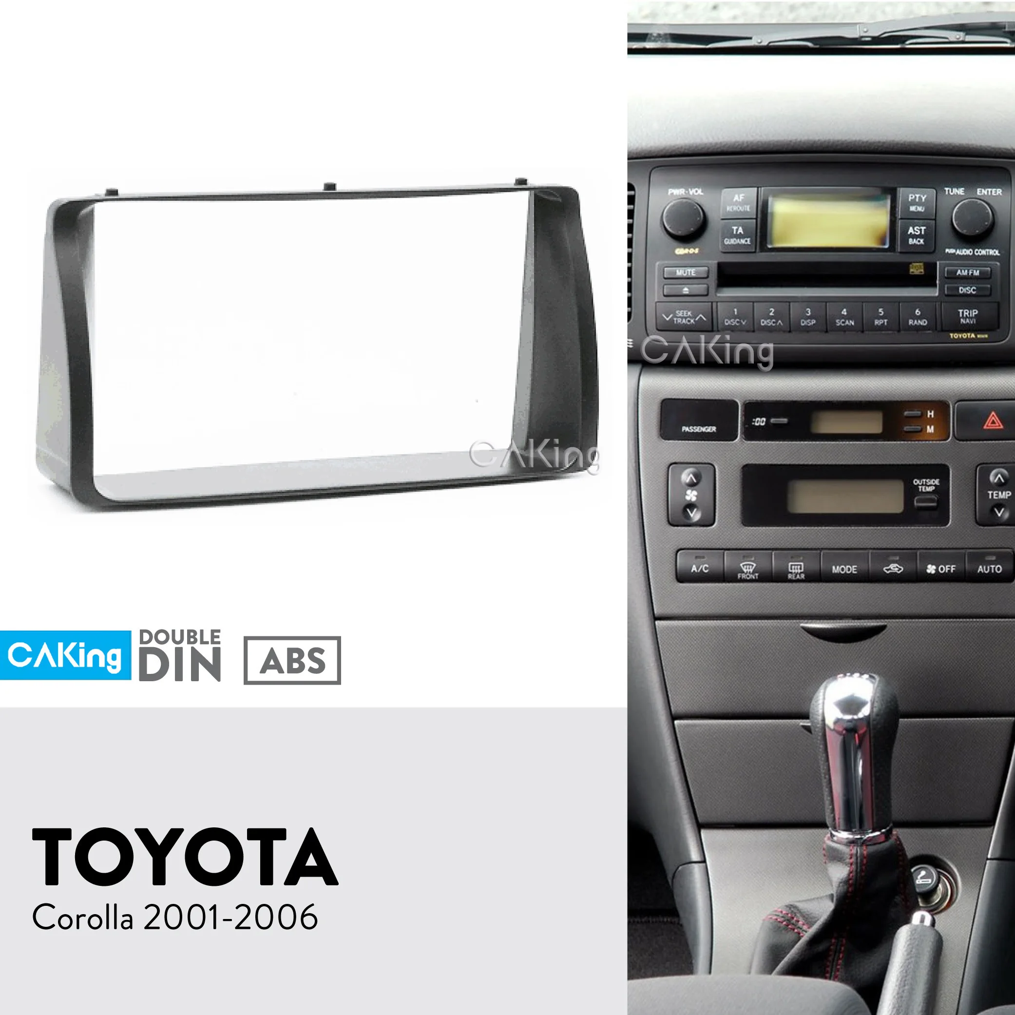 Автомобильная панель радио для Toyota Corolla 2001-2006 Dash Kit установка переходная пластина адаптер консоль Рамка адаптер покрытие для стереосистемы отделка