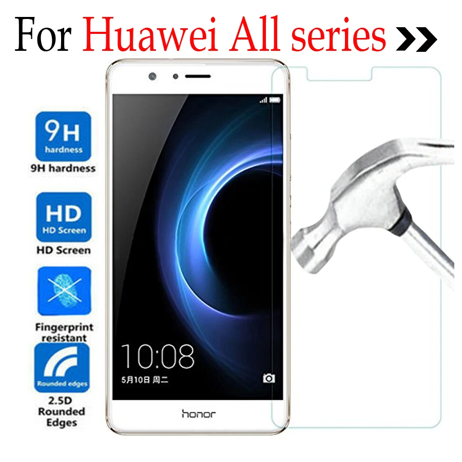 Закаленное стекло для Huawei P8 Y5 II P9 Lite P7 P6 6 Plus G8 Mate 7 9 Y3 honor 4c pro 3C чехол телефона Защита
