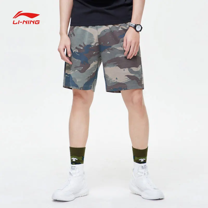 Мужские баскетбольные шорты Li Ning из серии BAD FIVE Sweat спортивные 87% хлопка 13%