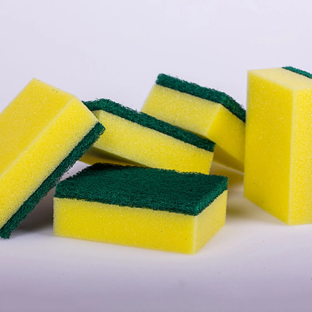 2 шт двойной стороне дома Кухня Magic для мытья посуды Ластик Cleaner Очистка губка жесткие мочалки для инструменты для уборки ванной комнаты