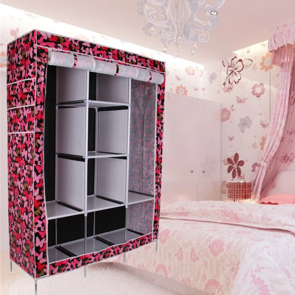 48.4 " impermeable Portable Closet organizador del almacenaje del armario de ropa estantes de Rack|clothes bandclothes - AliExpress