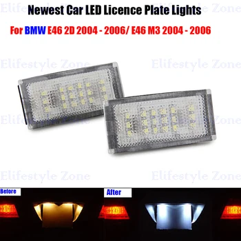 

2 x LED Number License Plate Lamps OBC Error Free 18 LED For BMW E46 2D E46 M3 2004 - 2006