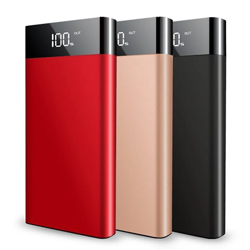 

30000mAh Power bank Fast Charge Slim Ultrathin Powerbank Dual Usb LED Digital Display Portable Charger for Xiaomi iPhone huawei