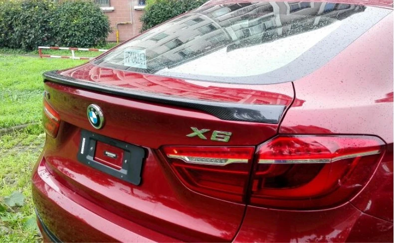  Carbon Fiber Spoilers For BMW X6 F16 X6M F86 2015 2016 2017 2018 2019 Rear Wing Spoiler High Qualit