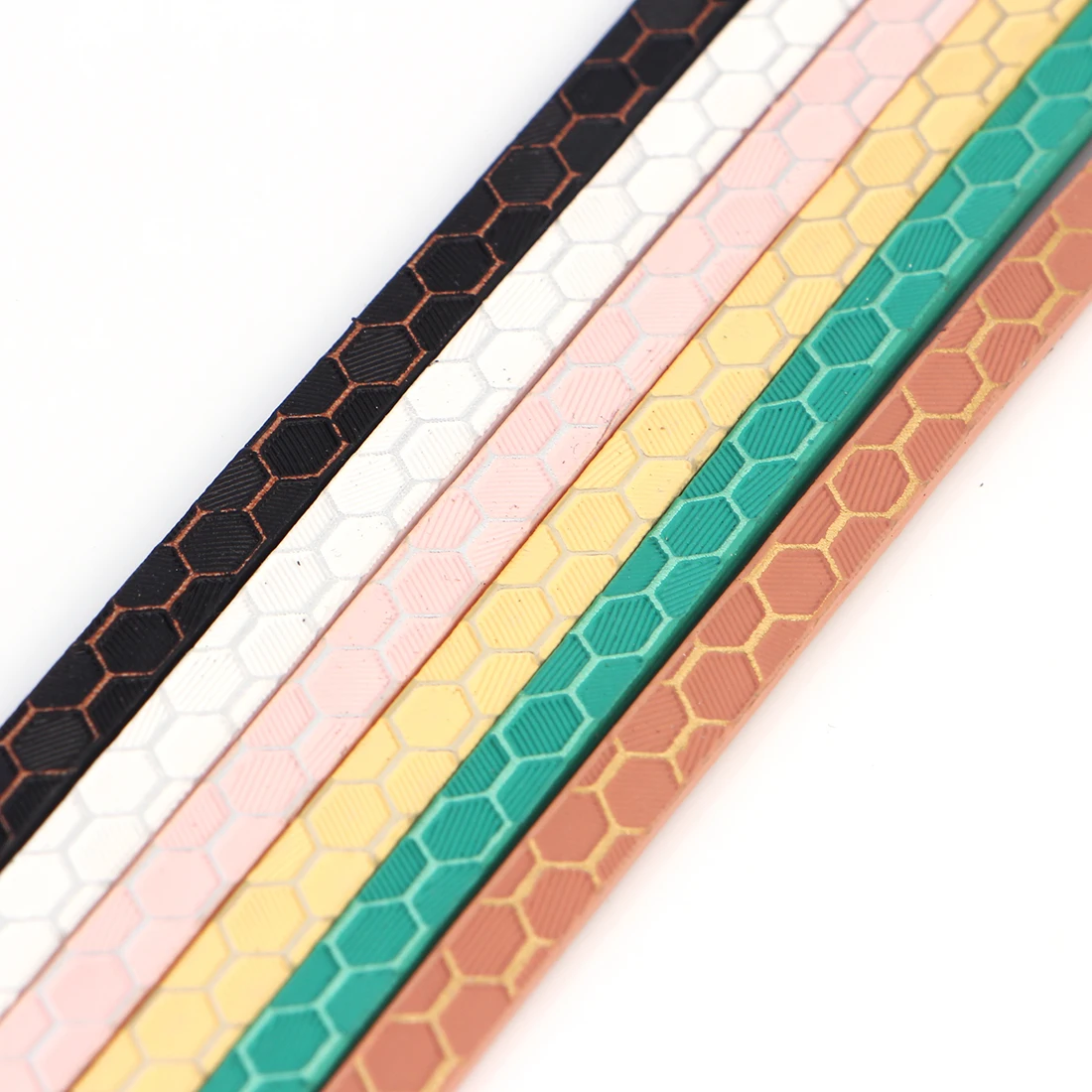 XCHARMS 5MM Flat PU Leather Cord Football Pattern Rope Jewelry Findings Accessories Fashion Making Bracelet Material | Украшения и