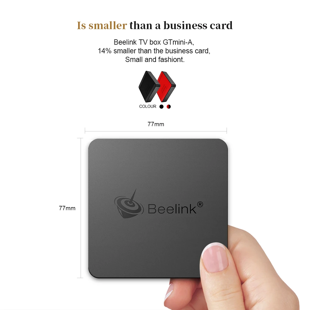 Beelink GTmini-Smart tv Box Amlogic S905X2 Android 8,1 32G/64G rom 2,4G+ 5,8G WiFi Голосовое управление 1000Mbps USB3.0 BT телеприставка