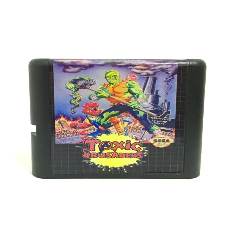 Toxic Crusaders 16 бит MD игровая карта для Sega Mega Drive Genesis | Электроника
