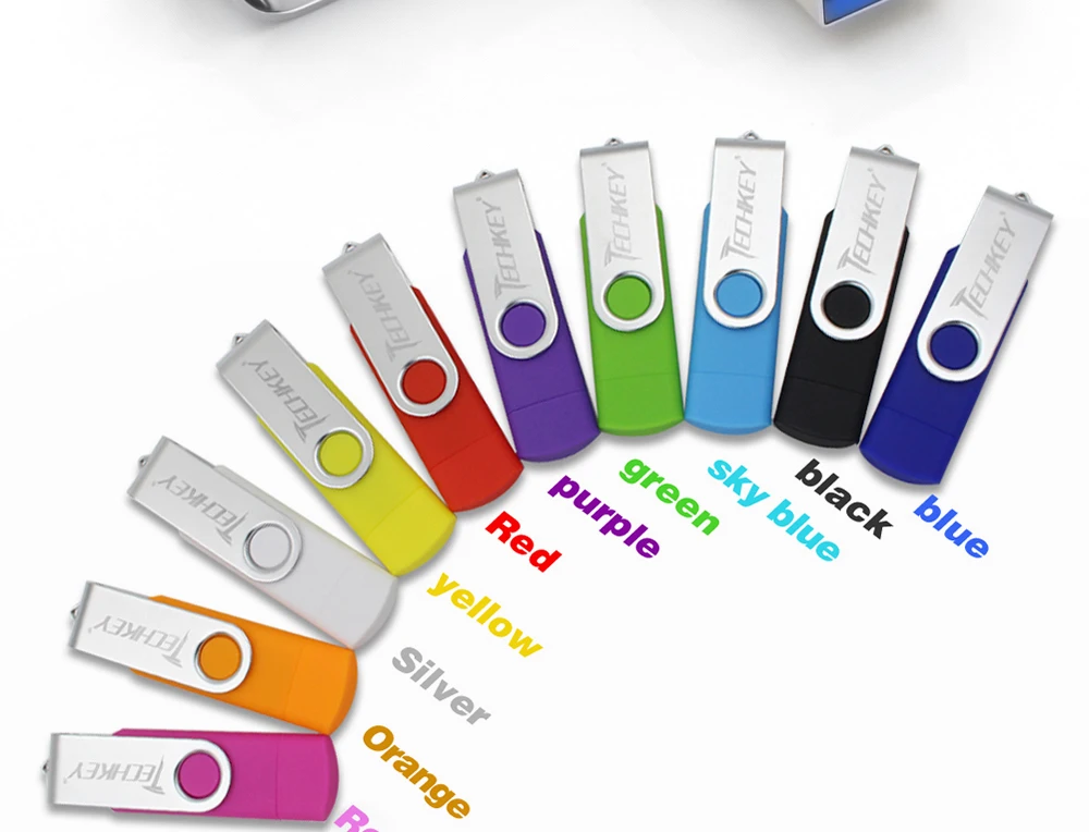 OTG usb 3,0 usb флэш-накопитель 3,0 TECHKEY pen drive 8 ГБ 16 ГБ 32 ГБ 64 Гб memoria флеш-накопитель memoria Cel stick pendrive u disk подарок для мобильного телефона