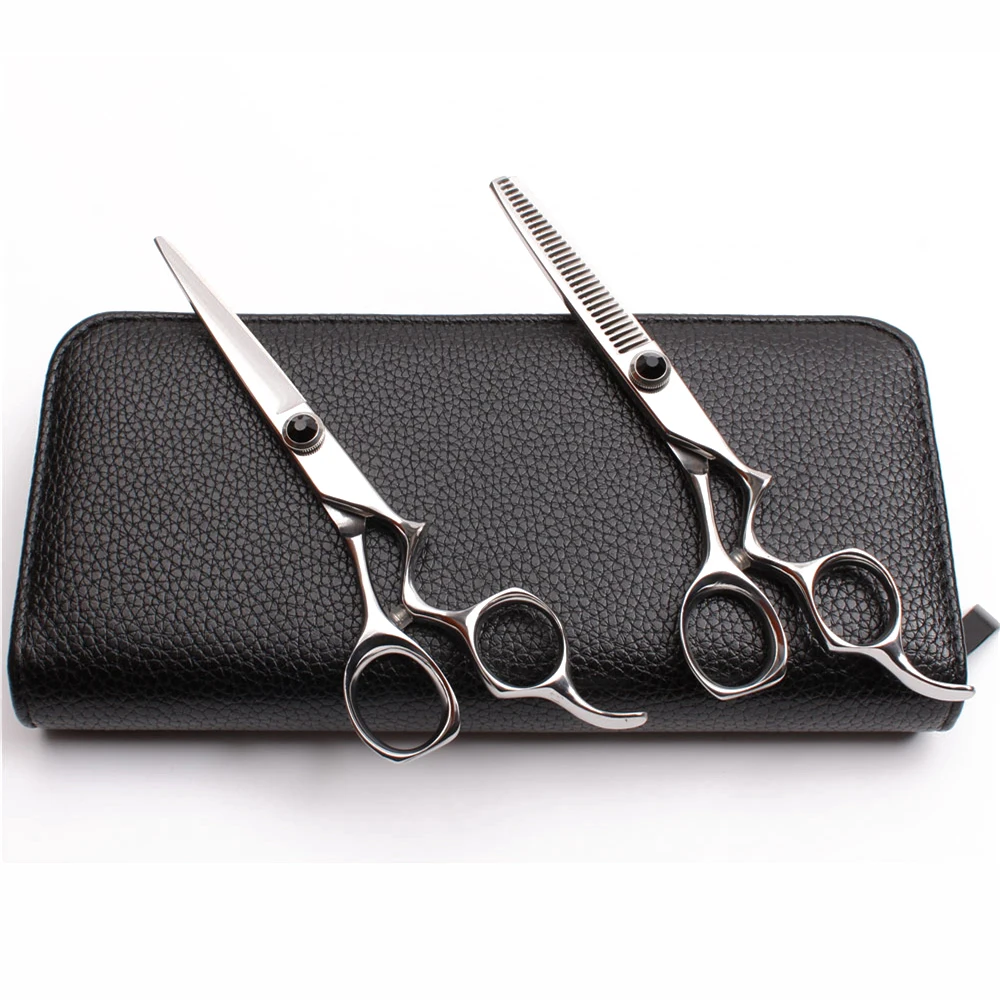 

1Pair C9016 5.5" JP 440C Customize Logo Professional Hairdressing Scissors Cutting Shears Thinning Scissors Barber Hair Scissors