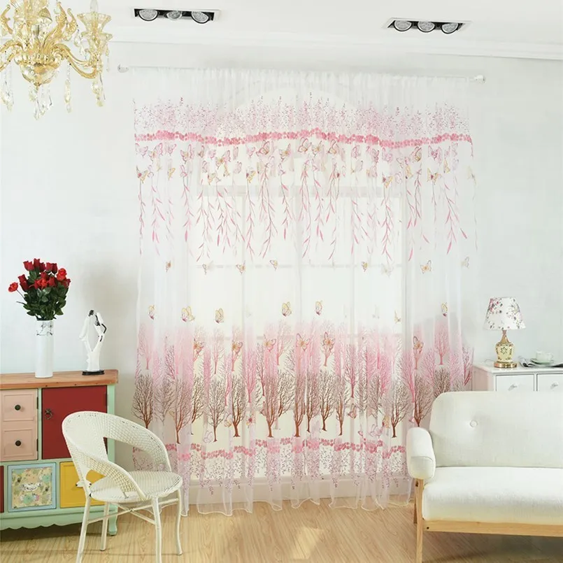 New Window Curtain Living Room Willow Tree Curtain Screening Curtains