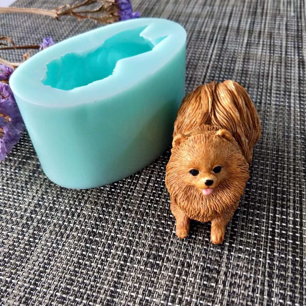 PRZY 3d силиконовая форма для животных милых собак изготовления мыла DIY формы свечей