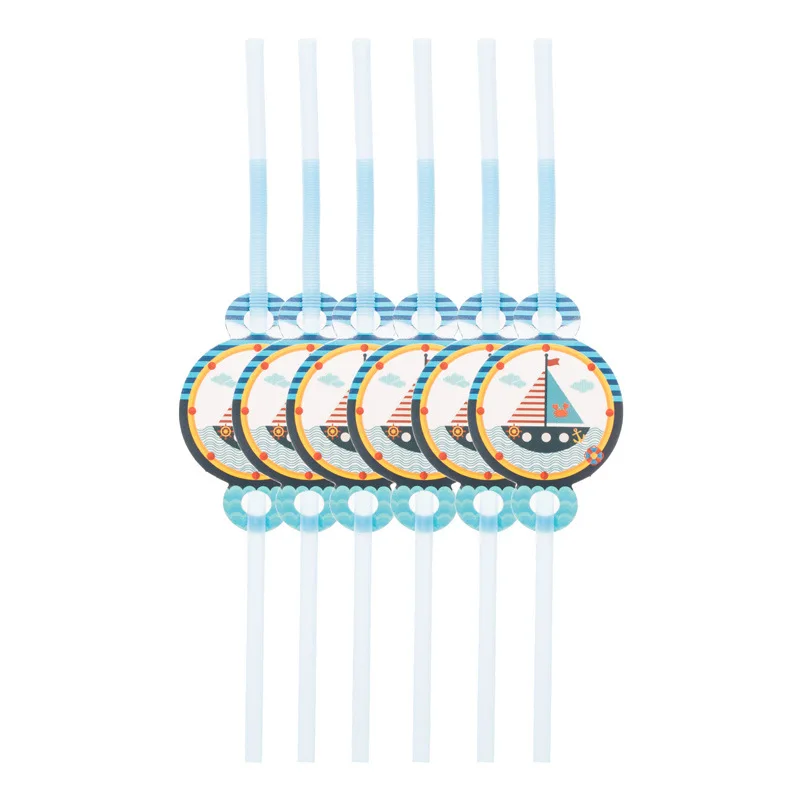 Стикеры морской тематики вечерние столовые приборы детский день рождения бумажные стаканчики бумажные тарелки салфетки шляпа одноразовые столовые приборы вечерние принадлежности