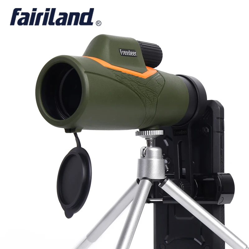 

Monocular HD 10X42 roof prism monoculars telescope Fully Multi-Coated BAK 4 glass with phone adapter,tripod, hunting binoculars