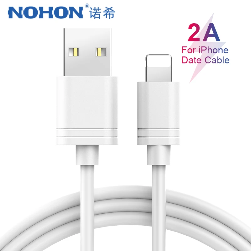 

NOHON TPE Data Charging Cable Lighting For iPhone X XS MAX XR 8 7 6 6S 5 5s Plus Charge Sync USB Cord For ipad Mini Charger Line