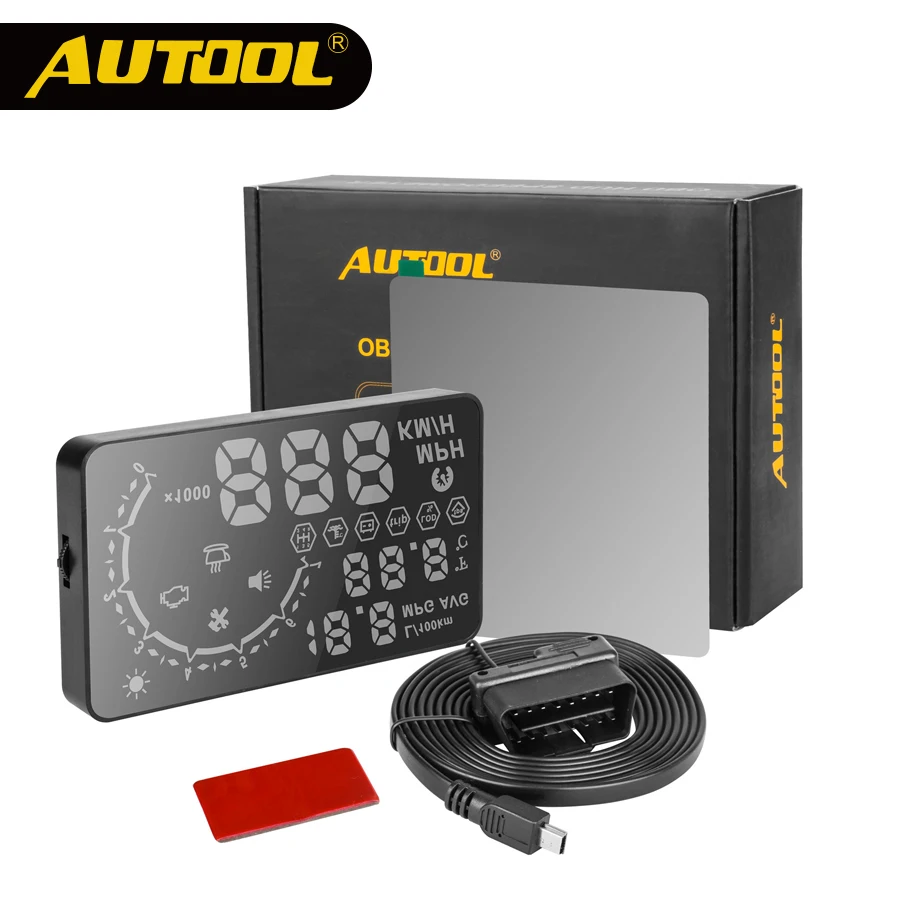 AUTOOL дисплей HUD X230 автомобильный проектор метр OBD2 Obd II Цифровой Автомобильный