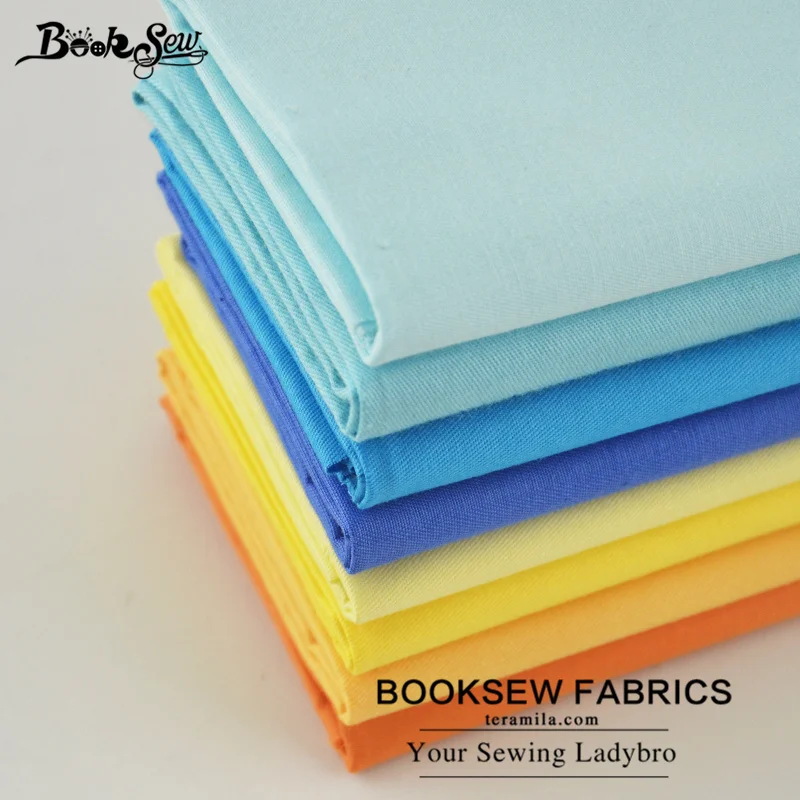 Booksew хлопчатобумажная ткань 25 шт сплошной цвет очаровательные пакеты жир четверти домашний текстиль для постельных принадлежностей стеганая одежда пэчворк см