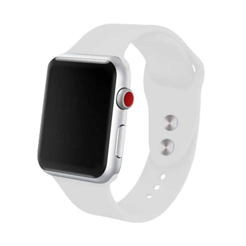 Ремешок для Apple Watch Band 4 3 Iwatch Band 42 мм 38 мм 44 мм 40 мм силиконовый ремешок для часов оранжевые браслеты для девочек и женщин