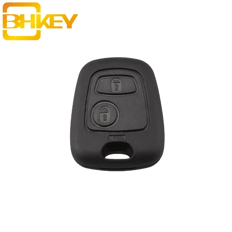 

BHKEY Without Blade 2Buttons Remote Car key shell Case For Peugeot 206 Auto Key Case