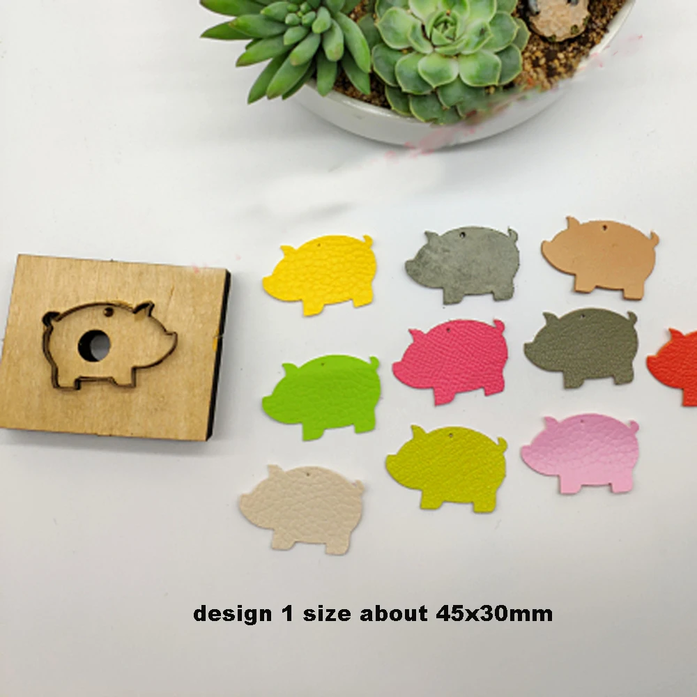 

DIY leather craft pig shape modeling die cutting knife mould hand machine punch tool