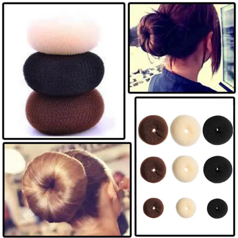 

NEW Updo Styling Doughnut Bun Ring Shaper Women Kids Girls Hair Styling Tool