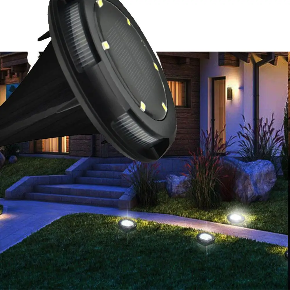 

10-LED Solar Power Buried Light ABS PC Outdoor Path Way Garden Ground Lamp