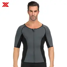 HEXIN, Мужская Неопреновая рубашка для похудения, тренировочный топ, тренировочный топ, шейпер для тела, одежда для сауны, шейпер для пота, Спортивная рубашка, топы для фитнеса и спортзала
