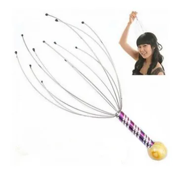 

3 pc Octopus Head Scalp Neck Equipment Stress Releif Relax Massage Claw Massager Tens Pain Relief Body Massager Tool