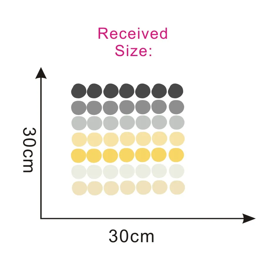 Высокое качество красочный горошек стены Стикеры для детской украшения розового и черного цветов с узором в наклейки "точки" Детские Спальня домашний декор - Цвет: CCS4005I