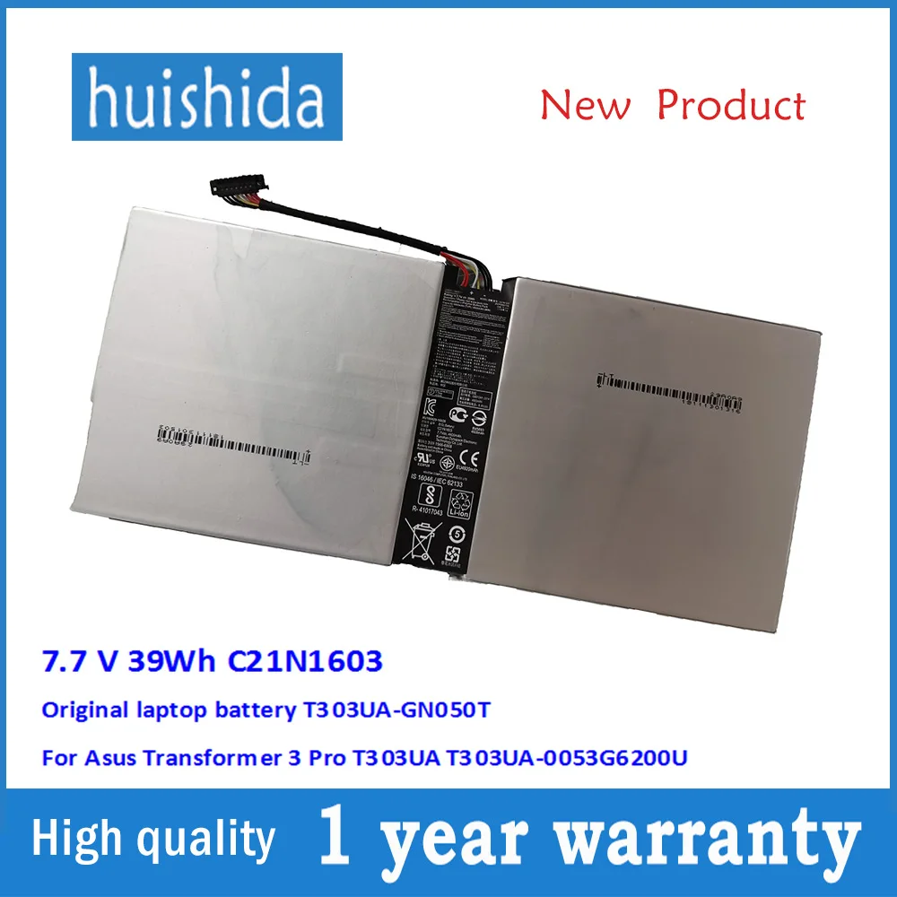 Оригинальная батарея для ноутбука Asus Transformer 3 Pro T303UA T303UA-GN050T series 7 V 39Wh C21N1603 |