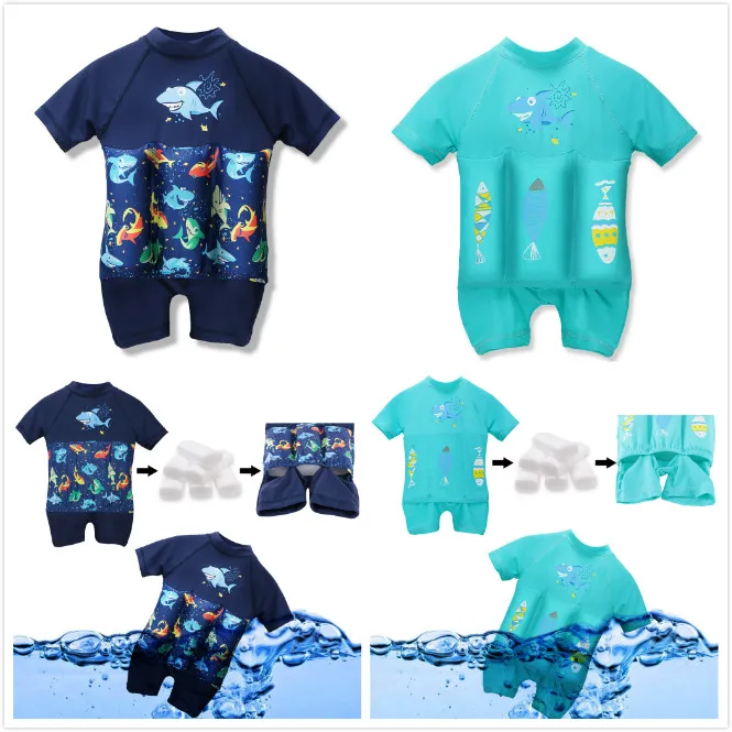 Maillot De Bain Une Piece Pour Garcon Et Fille Vetement D Ete Modele Requin Securite Aliexpress