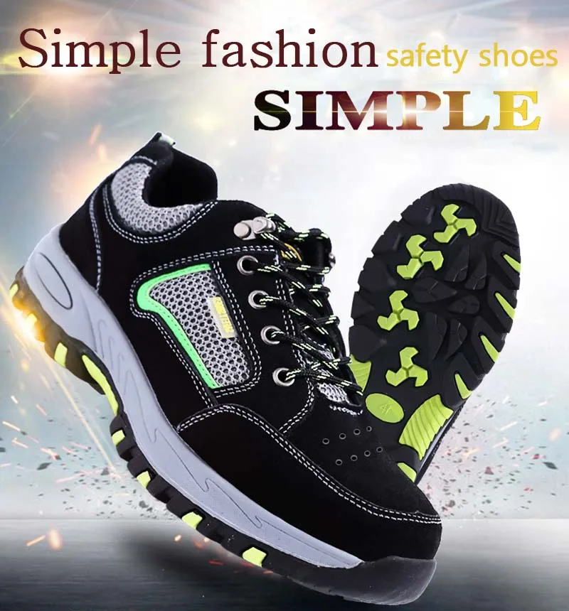 New-exhibition-Simple-fashion-safety-shoes-Men Steel-Toe-Breathable-with-Puncture-Proof-Midsole-Slip-Resistance-Men's-Work-Boots (8)