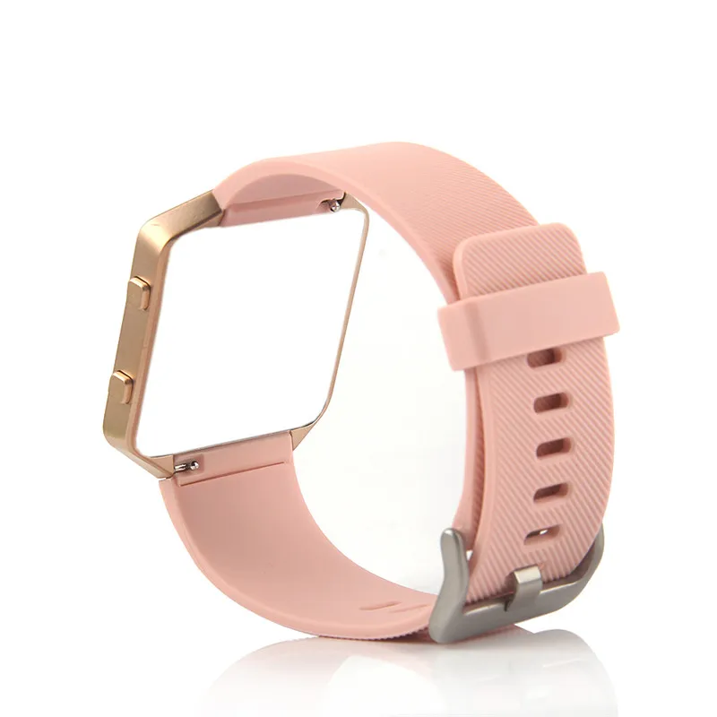 

Bemorcabo for Fitbit Blaze Band,Soft Silicon Candy color Sports Watch Band Wrist Strap with Buckle for Fitbit Blaze Large Size