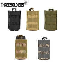 Три солдат тактический Один Подсумок для оружия мешок с открытым верхом мешок для M4 M16 5,56 223 журнал Чехол для фонарика оболочка