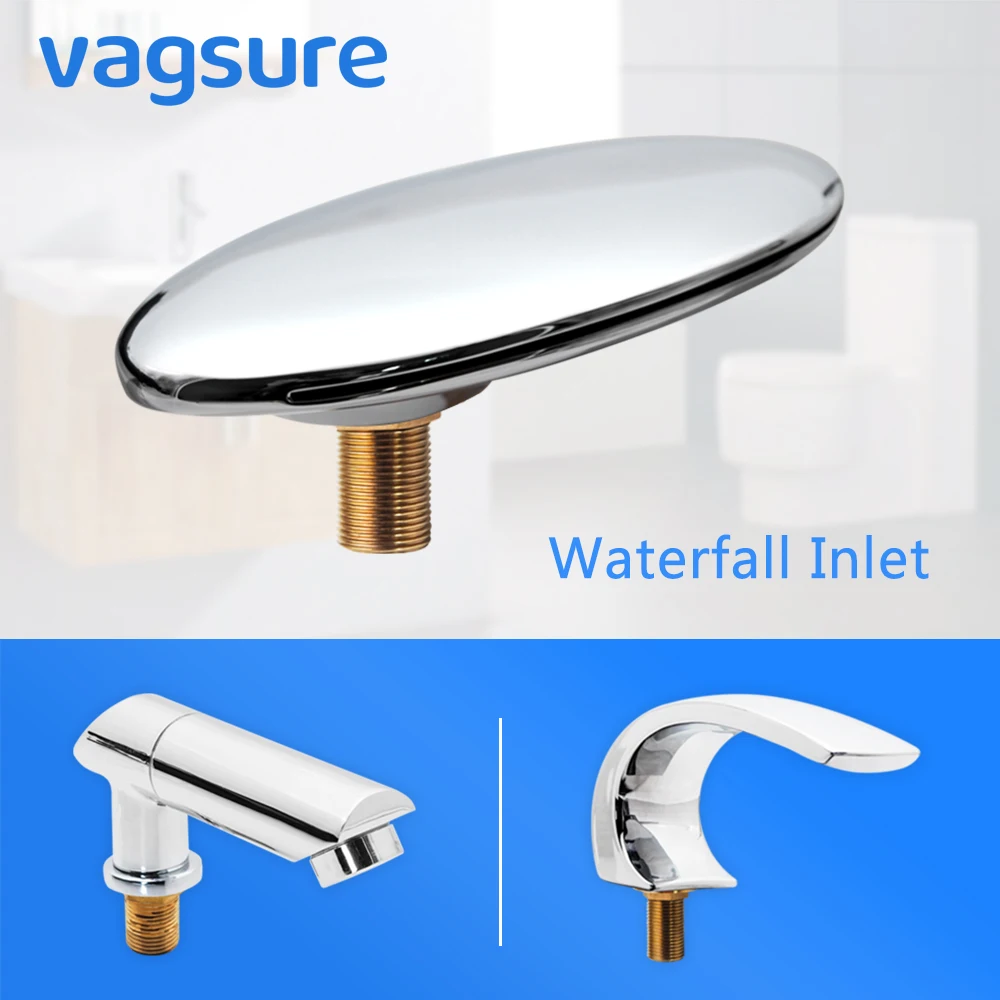 

Vagsure Waterfall Inlet Cold and Hot Water Tap Brass Switch Control Valve For Bathtub Faucet Set Shower Cabin Mixer Faucet Bath
