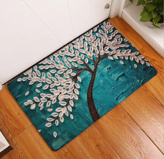 printing mats digital tree print mat carpet kitchen plum blossom