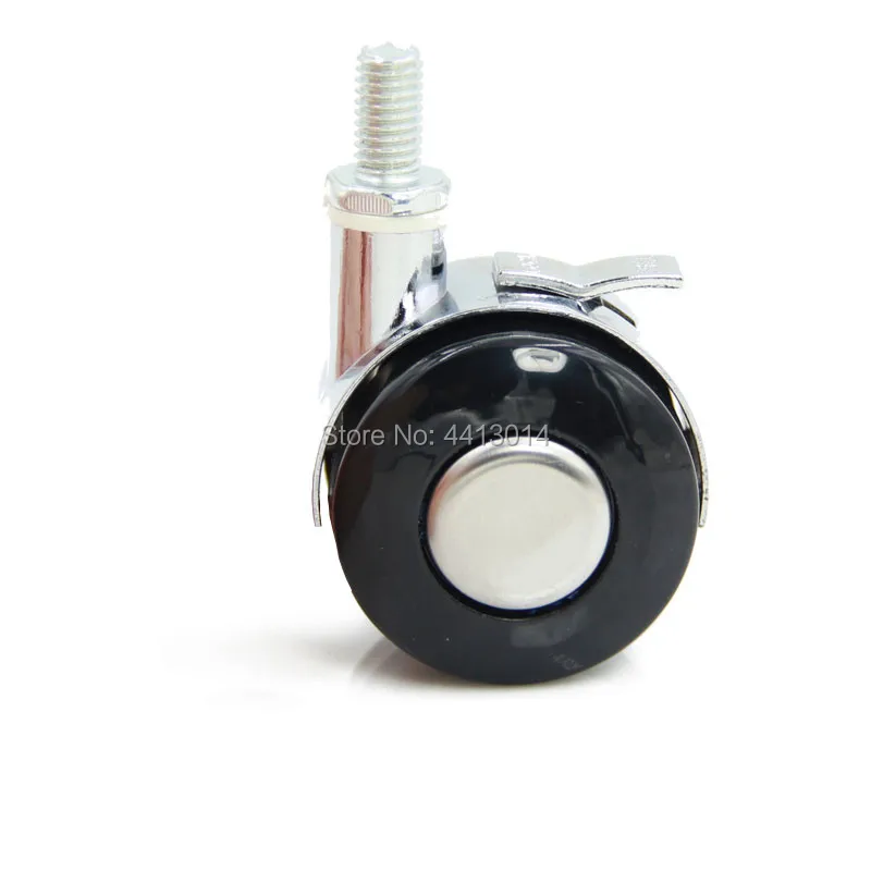 

1pcs Dia. 1.5 / 2 inches 41mm/50mm Furniture Caster Nylon Black Wheel Chair Table