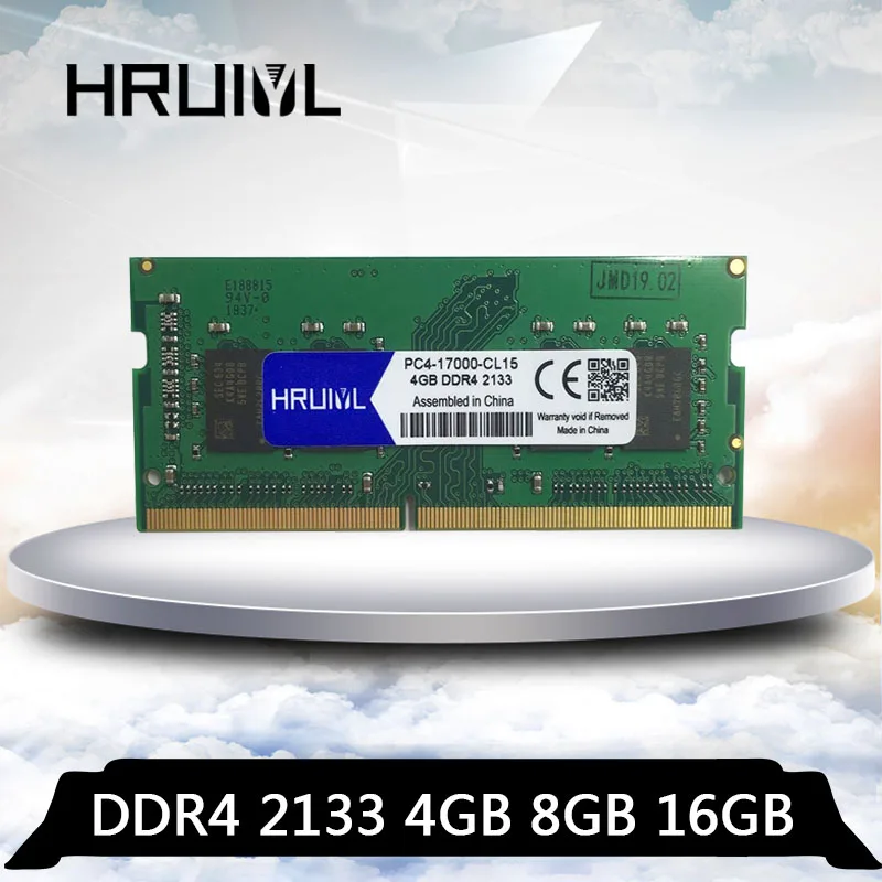 HRUIYL ноутбук DDR4 4 ГБ 8 ГБ 16 ГБ ОЗУ память PC4-17000S 2133 МГц PC4 17000 2133 МГц DDR 4 8G 16G 4G память 260-pin SODIMM ram