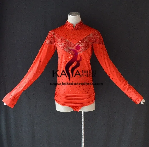 Kaka-l1545, Для мужчин; Одежда для танцев, человека Костюмы для латиноамериканских танцев рубашка Salsa платье Танго Самба Румба Чача рубашка, мужская рубашка