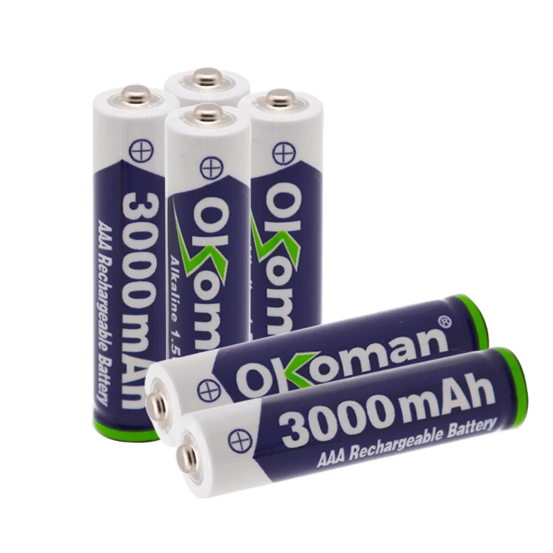 4-40 шт./лот Okoman AAA батарея 3000mah 1,5 V Щелочная AAA аккумуляторная батарея для дистанционного управления игрушечный светильник Batery