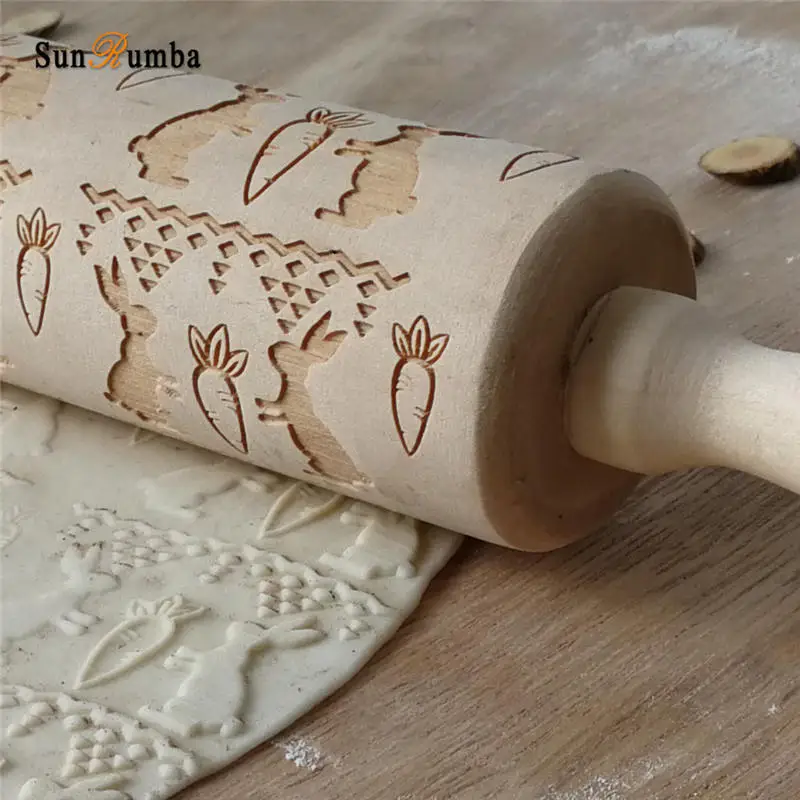 wood rolling pin MUW-242-04