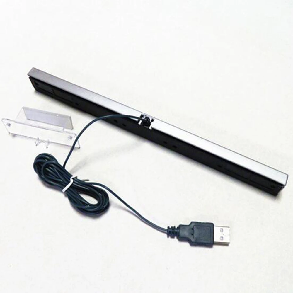 

10PCS High quality USB Simulator controller GamepadsWired Infrared IR Signal Ray Sensor Bar/Receiver for Wii Remote