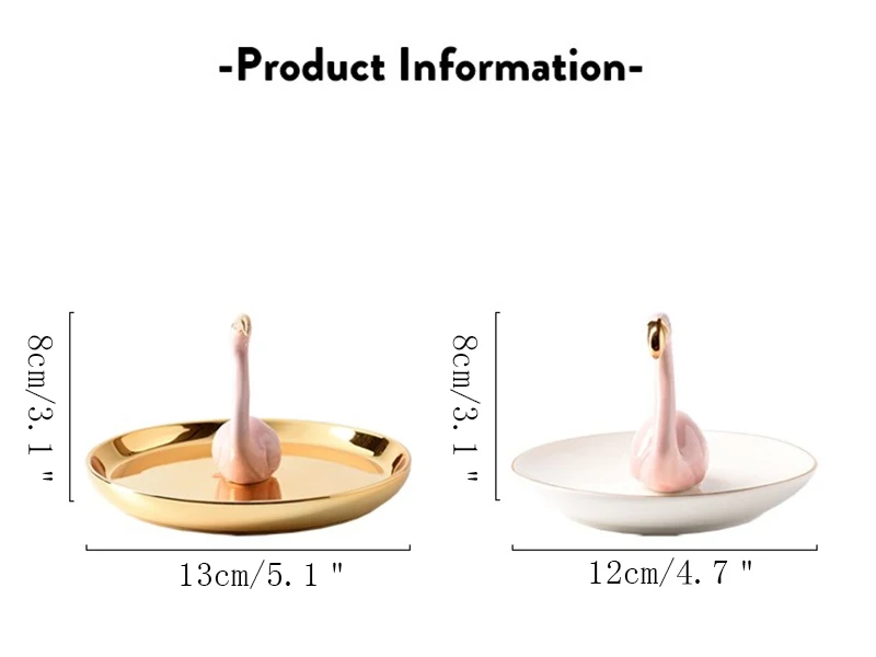 Скандинавское маленькое свежее ювелирное изделие "фламинго" Тарелка комод лоток для хранения золотистый воздушный шар собака керамический Многофункциональный поддон для колец украшение дома